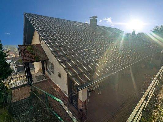 Gebäuden von hinten