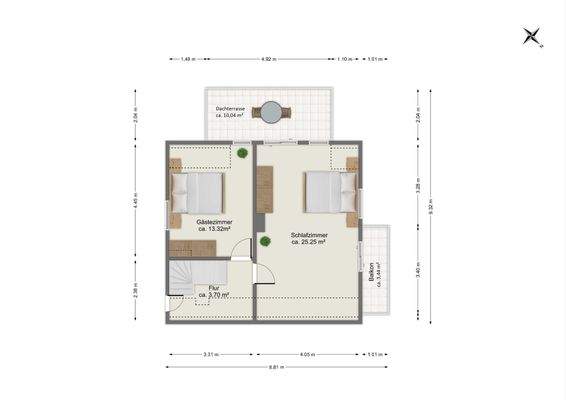 Grundriss Obergeschoss