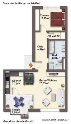 Grundriss ohne Maßstab