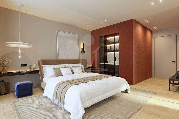 Elegante Schlafzimmer und Terrassen