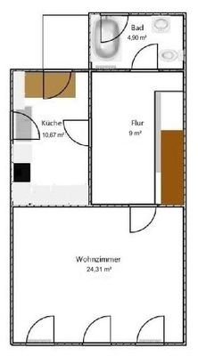 Grundriss Wohnung 2 OG