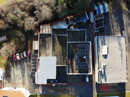 Grundstück markiert