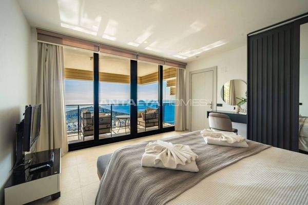 Elegant Villa with Private Pool, Garden and Sea Views in Kalkan