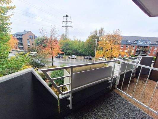 Schöner Blick vom Balkon des Schlafzimmers