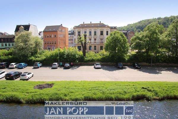 Blick über die Elster nach Süden