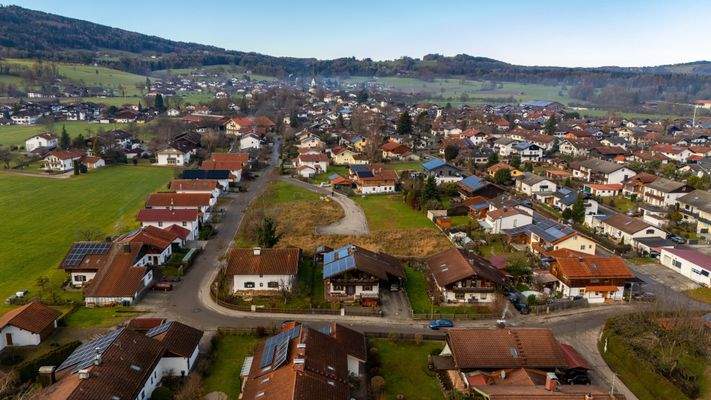 Blick auf Ortskern Au