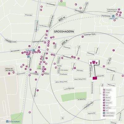 Ortsplan Großhadern