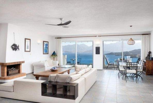 Kreta, Vathi: Atemberaubende Villa mit Pool, Gärten und Meerblick zu verkaufen