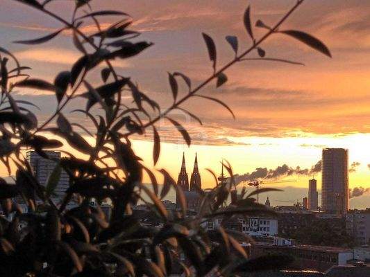 Sonnenuntergang mit Domblick