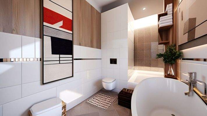 Badezimmer- KI generiert