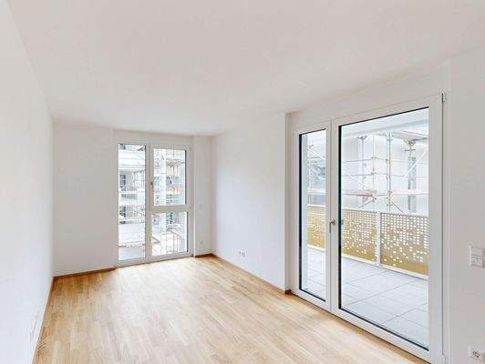 Wohn- und Essbereich (Musterwohnung)