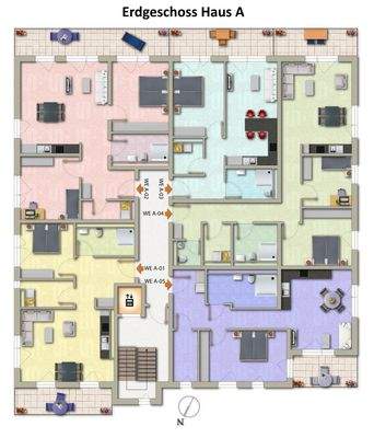 Erdgeschoss Haus A