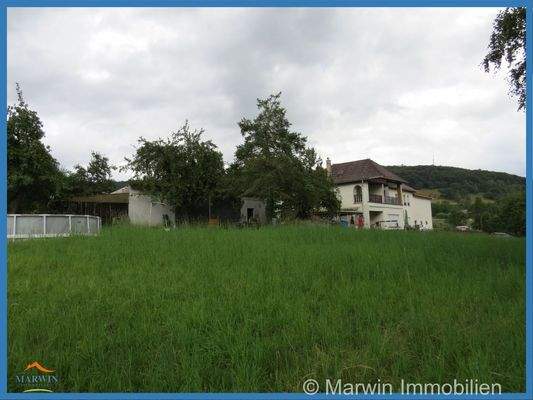 Blick auf das Wohnhaus 