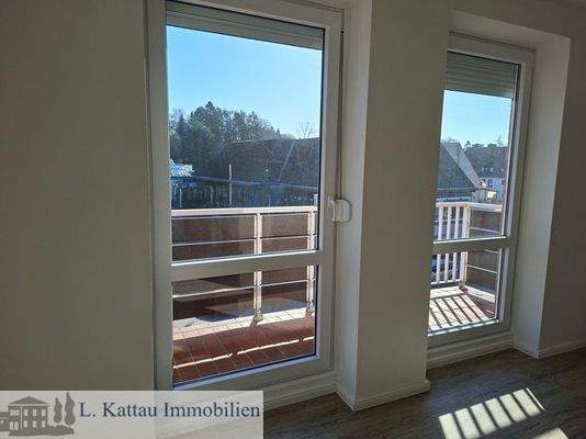 mit einem Zugang zum Balkon