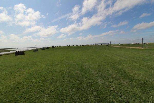 idyllische Sicht Richtung Priel und Nordsee