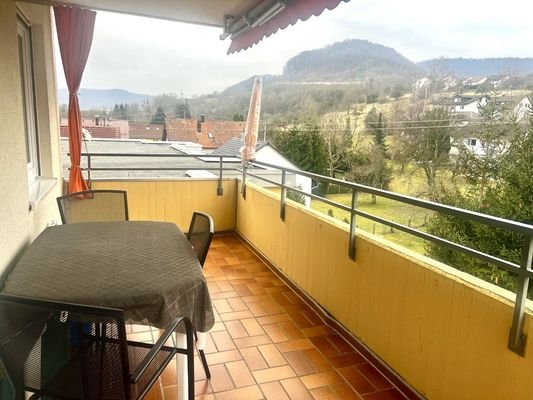 Blick vom Balkon