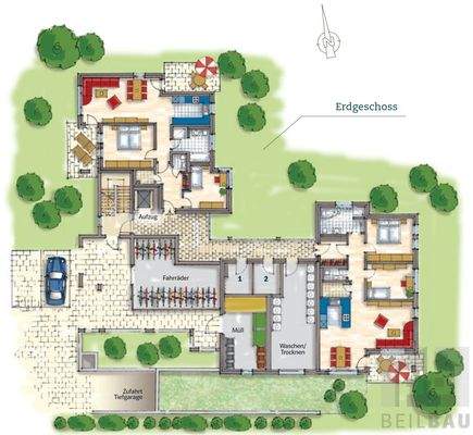Lageplan Erdgeschoss