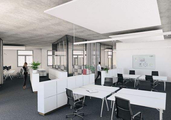 Visualisierte Büroflächen