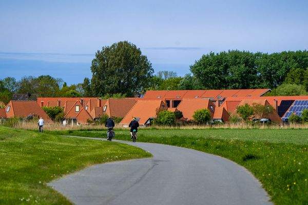 Wremen Ferienpark Fahrradfahrer