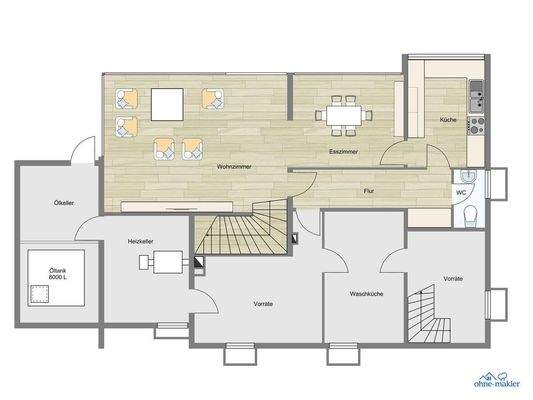Kellergeschoss/Souterrain