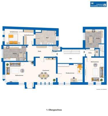Grundrissplan 1. Obergeschoss