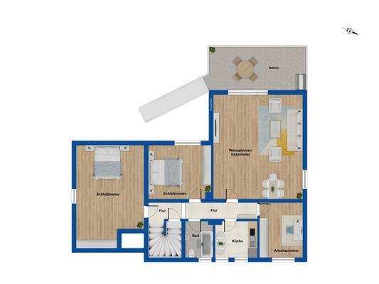 Grundriss Obergeschoss