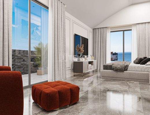 Spacious Sea-View Apartments Within a Complex in Oba Alanya
