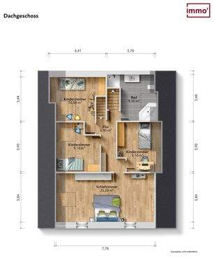 Grundriss Obergeschoss