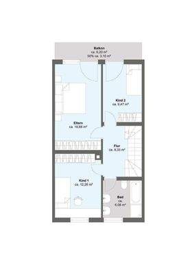 Grundriss Obergeschoss