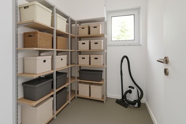 Abstellraum möbliert Visualisierung