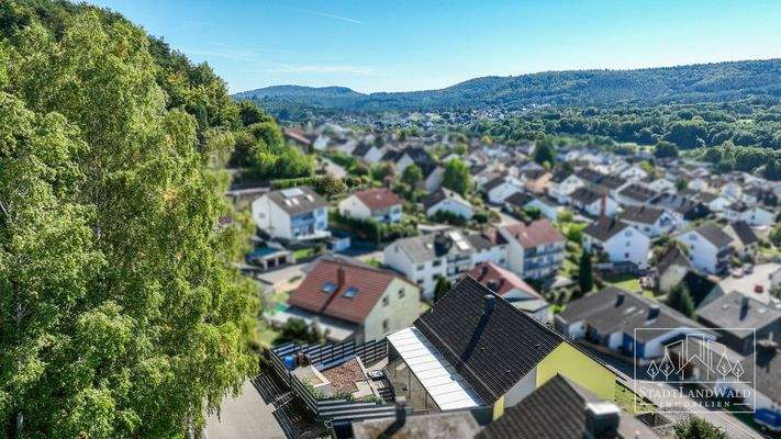 Luftbild - Garten-Ausblick über Rodalben