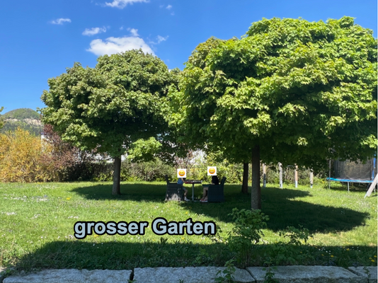 Gartenbereich mit Schattenplätze