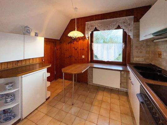 Küche im Dachgeschoss