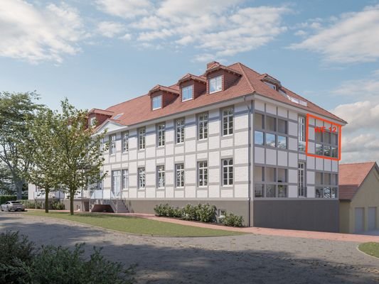 WE 12 Außenansicht- Bsp. Seite Friedrich-Stolberg-Allee