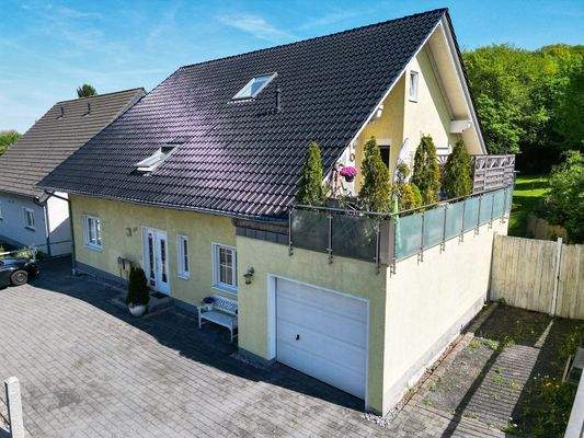 Blick auf die Dachterrasse