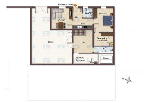 Gartengeschoss Halle