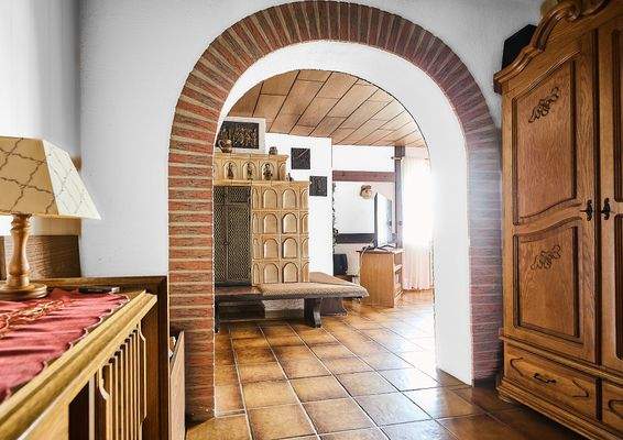 Blick ins Kaminzimmer