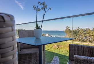 Balkon mit Ostseeblick