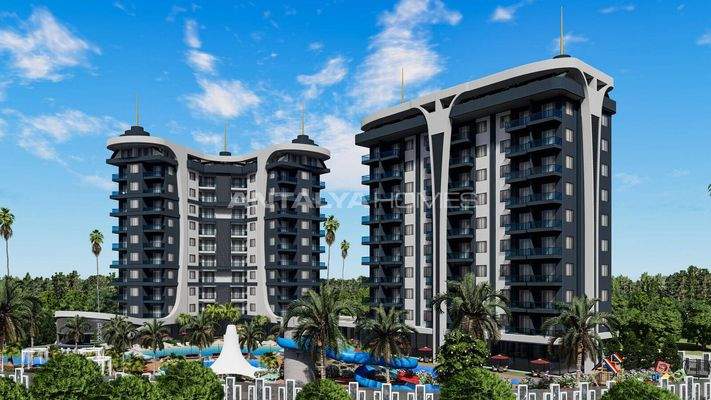 Stylish Flats in an Extensive Project in Alanya Avsallar