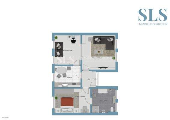 Grundriss-Skizze 1. OG