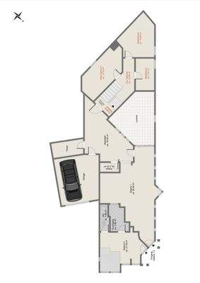 Erdgeschoss Galerie und Teilkeller