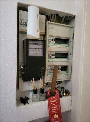 Foto Elektrokasten Verteilung