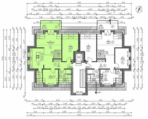 Grundriss Dachgeschoss Wohnung 5