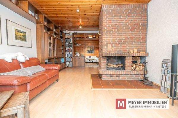 Wohnzimmer mit Kaminofen