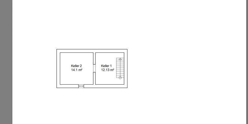 Grundriss Teilkeller