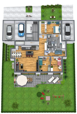 Gartenplan zur Wohnung