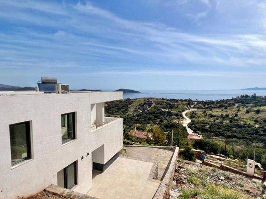 Kreta, Schisma Eloundas: Villa mit 3 Schlafzimmern und Pool bietet einen atemberaubenden Meerblick auf Elounda