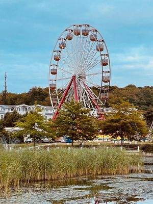 Riesenrad im Sommer in Sellin