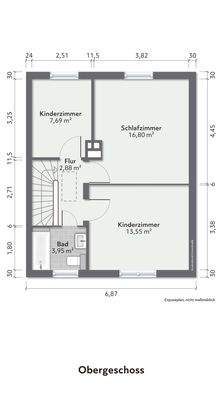 Grundriss Obergeschoss unmöbliert_DHH Herschelstr. 16, Wiesbaden