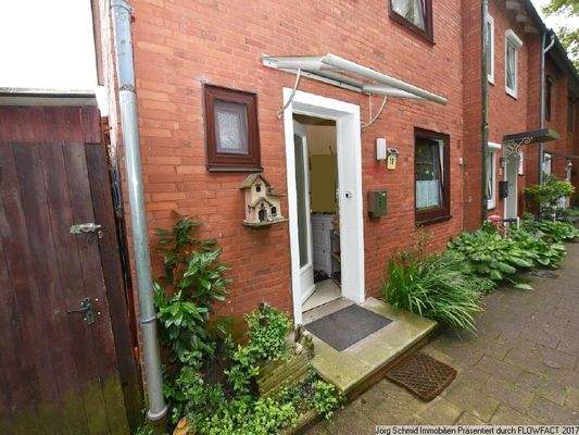 Überdachter Eingangsbereich